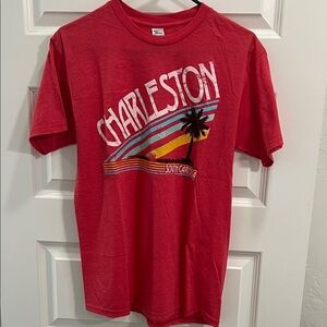 Charleston Graphic Red Tee